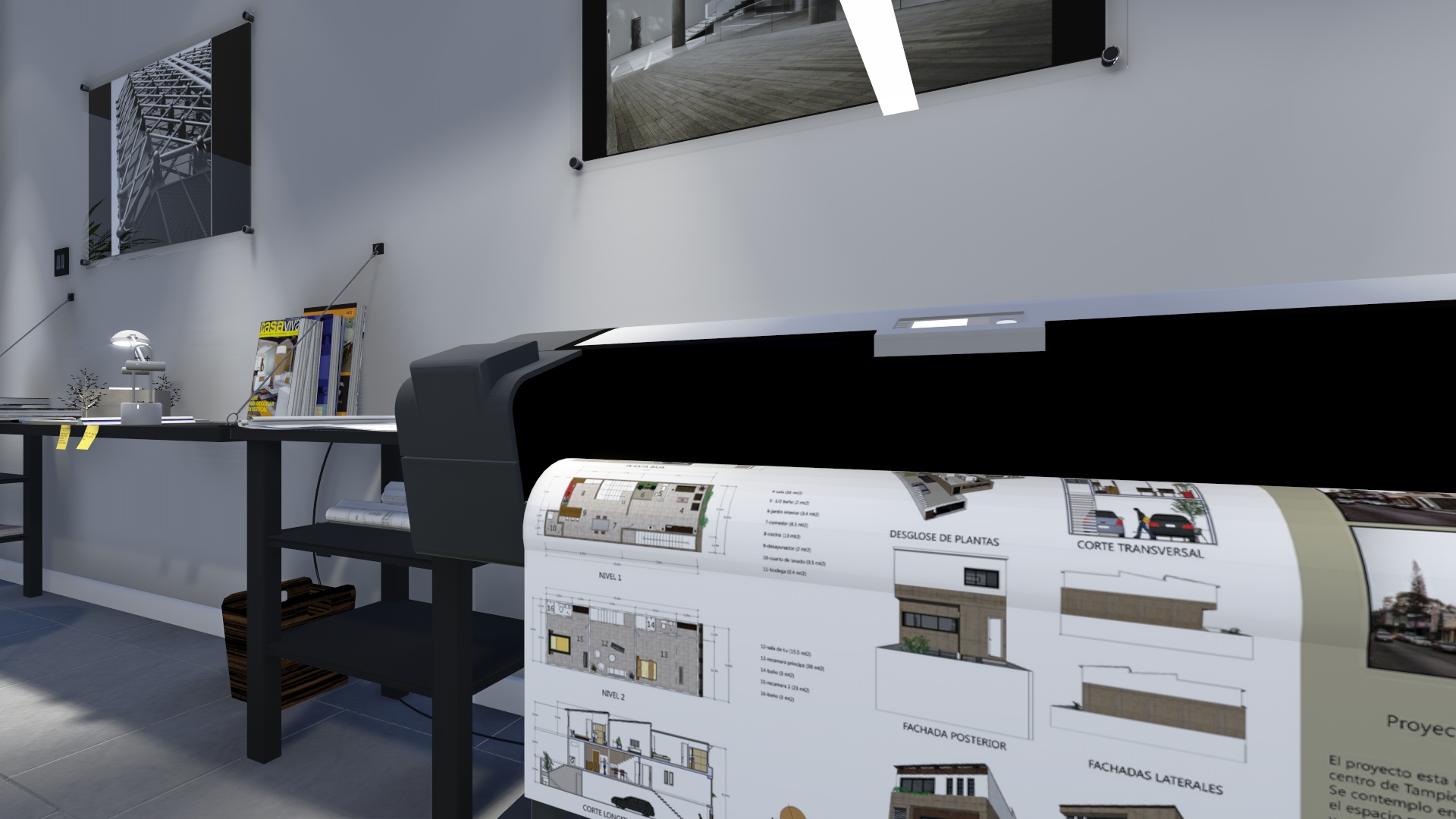 Architectural Office Interior Design & Animation